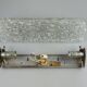 60s 70s wall lamp mirror light Germany Ice Glass Space Age Design