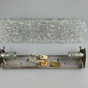 Lampe murale des années 60 et 70, éclairage de miroir, Allemagne, verre glacé, Space Age Design