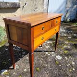 Commode console en merisier 3 tiroirs
