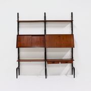 Teak Wall Unit by Louis van Teeffelen for WeBe 1950's