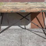 Folding workshop table