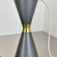Set of 2 diabolo stilnovo style metal hanging light, bag turgi, switzerland 1950