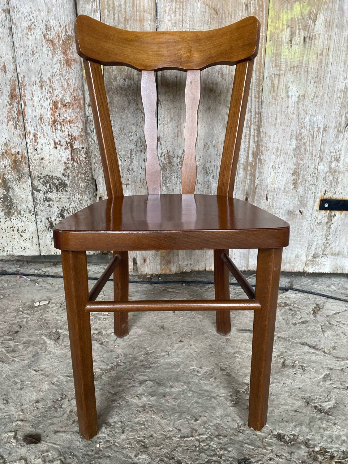 Vintage Children's Chair in Old BAUMANN Bistro Style #D651