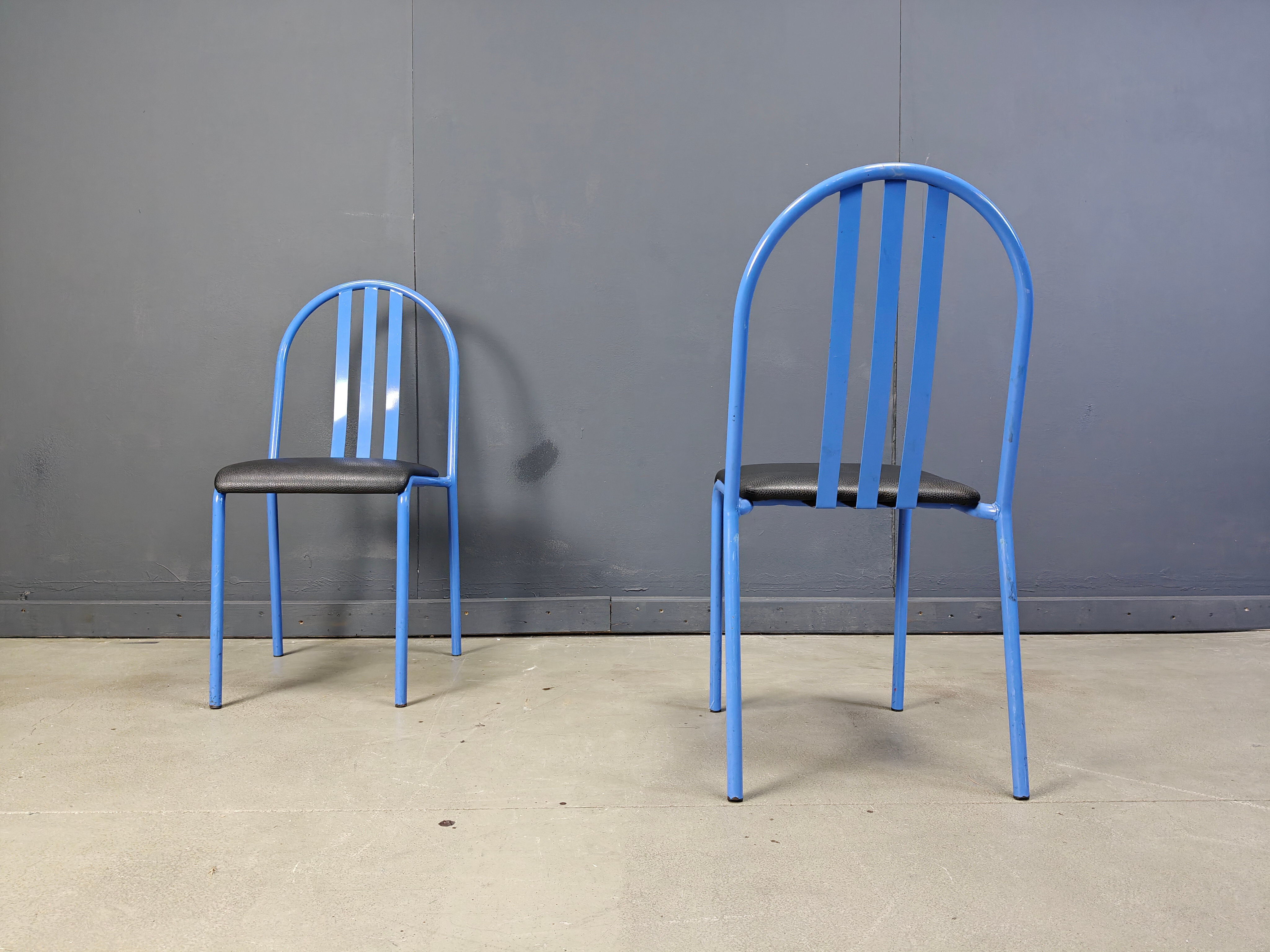 Ensemble de chaises Nr 222 par Robert Mallet-Stevens, années 1980, ensemble de 7.