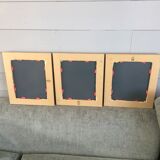 Triptych of ancient gilded mirrors