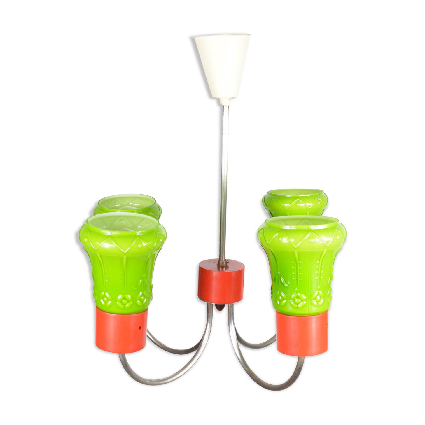 1970s postmodern pendant lamp zzm domgos zabrze, poland