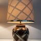 Important pair of ceramic lamps. French work.