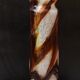 Spiegelau Crystal Glass Vase air Bubble Mesh Amber Glass    - NO hallmark   - 32cm tall