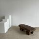 Asian solid wood quadripod brutalist coffee table H30 L81 l42