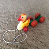 Toy wooden duck