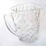 Molded glass pitcher