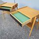 Pair of Scandinavian bedside tables by ab carlström & co möbelfabrik