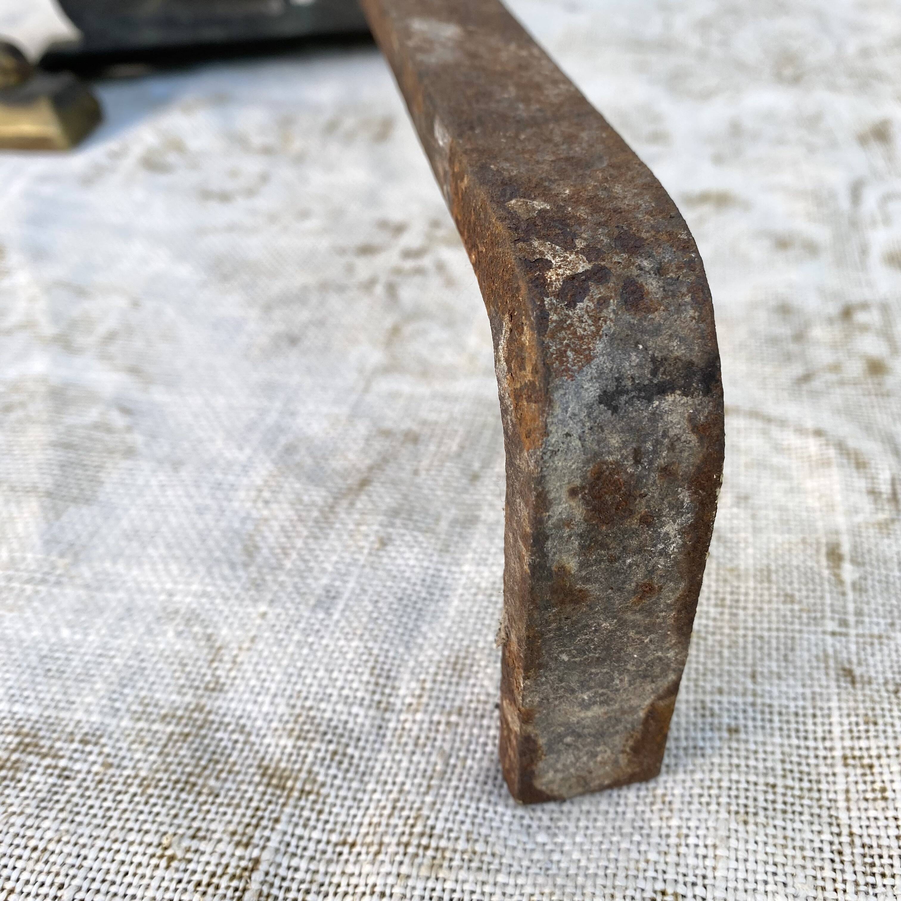 Pair of brass dog andirons