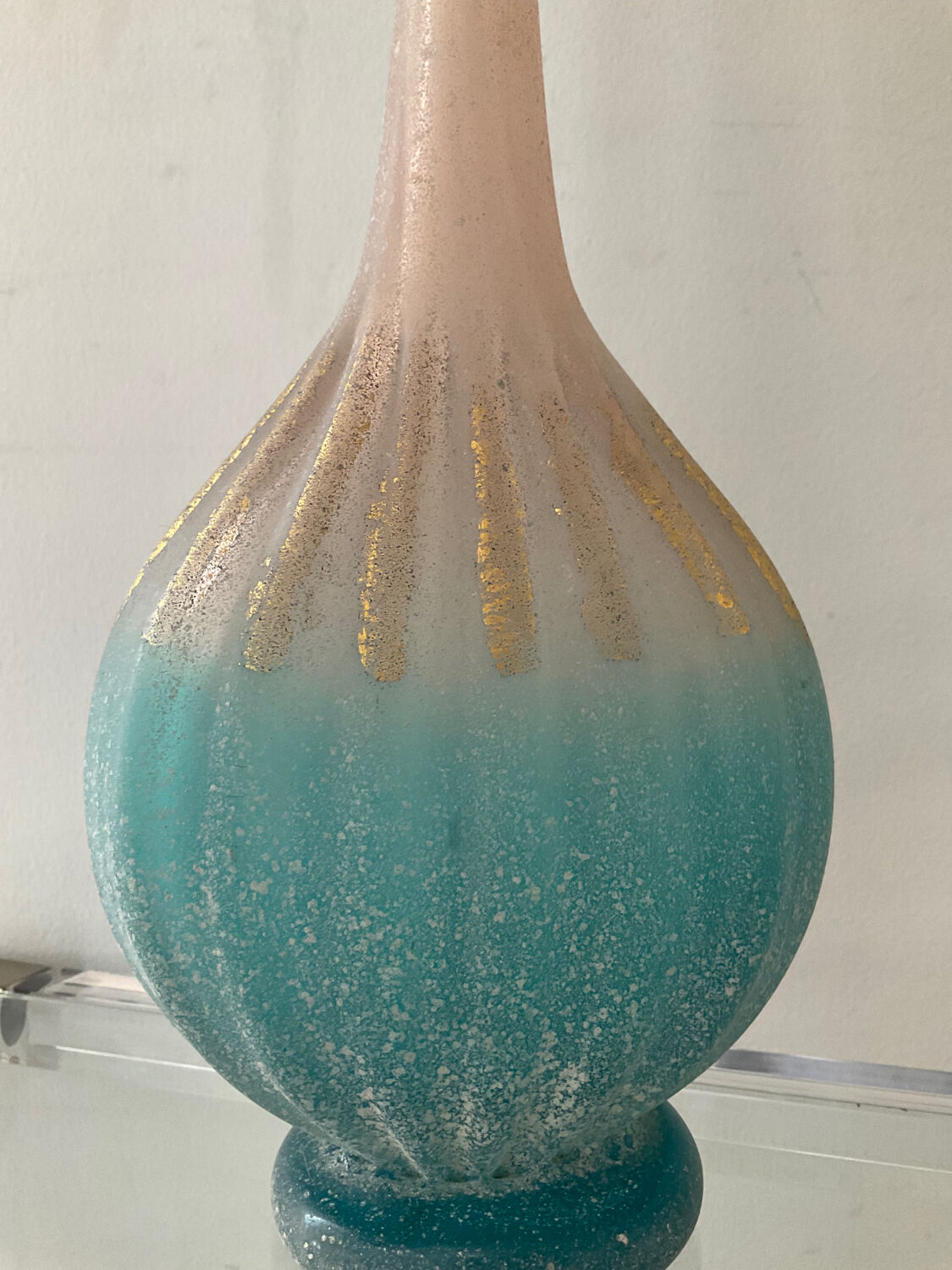 Vintage Scavo carafe in glass paste 60s