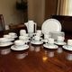 Coffee service tea dessert porcelain Limoges Jammet-Seignolle 20th century