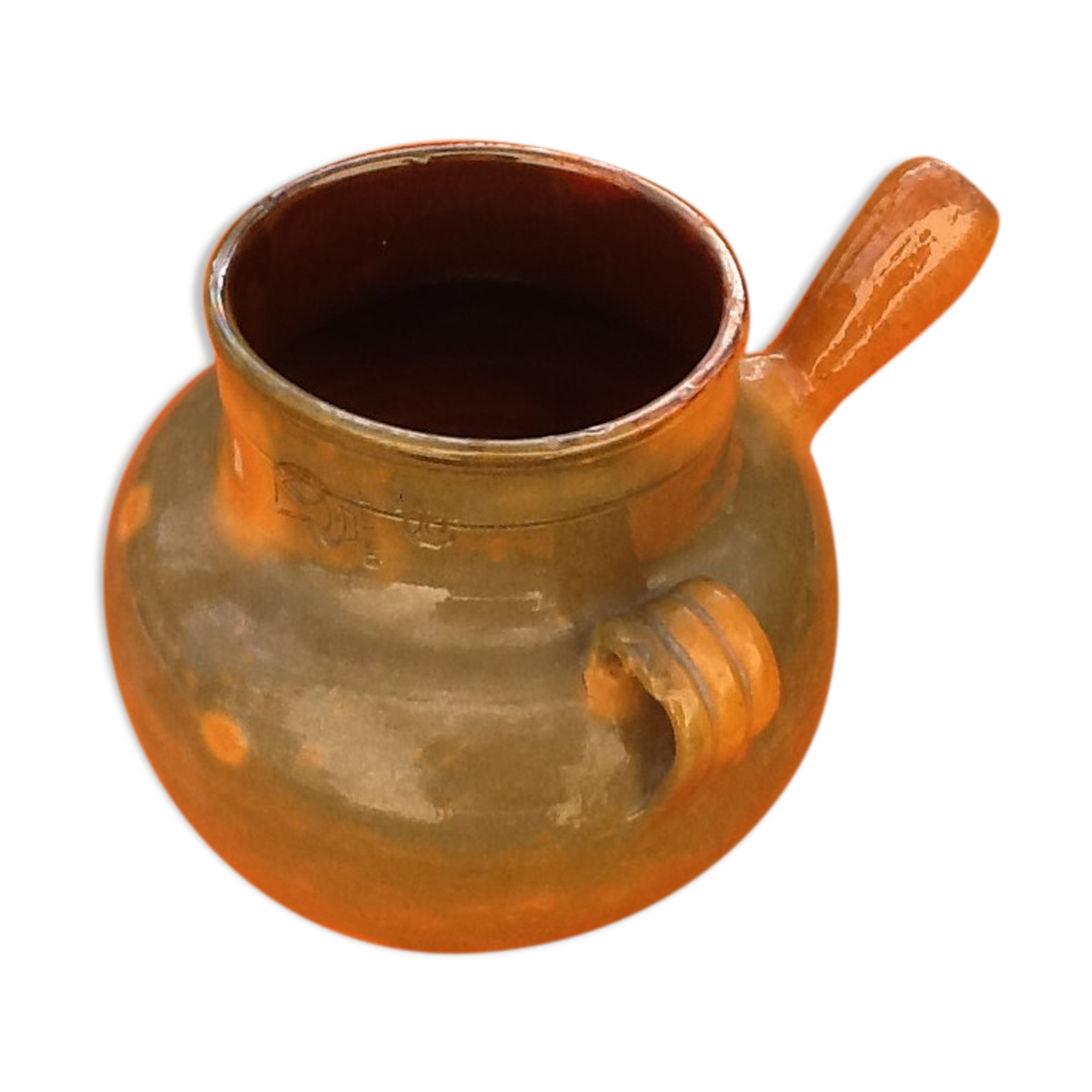 Vallauris Ancient Toupin No.10 Glazed Terracotta