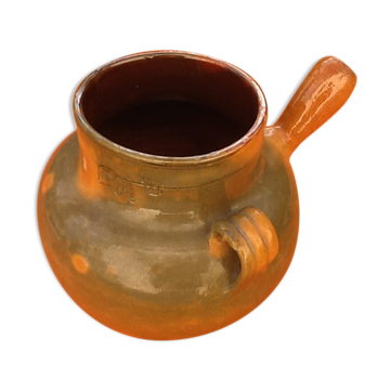 Vallauris Ancient Toupin No.10 Glazed Terracotta