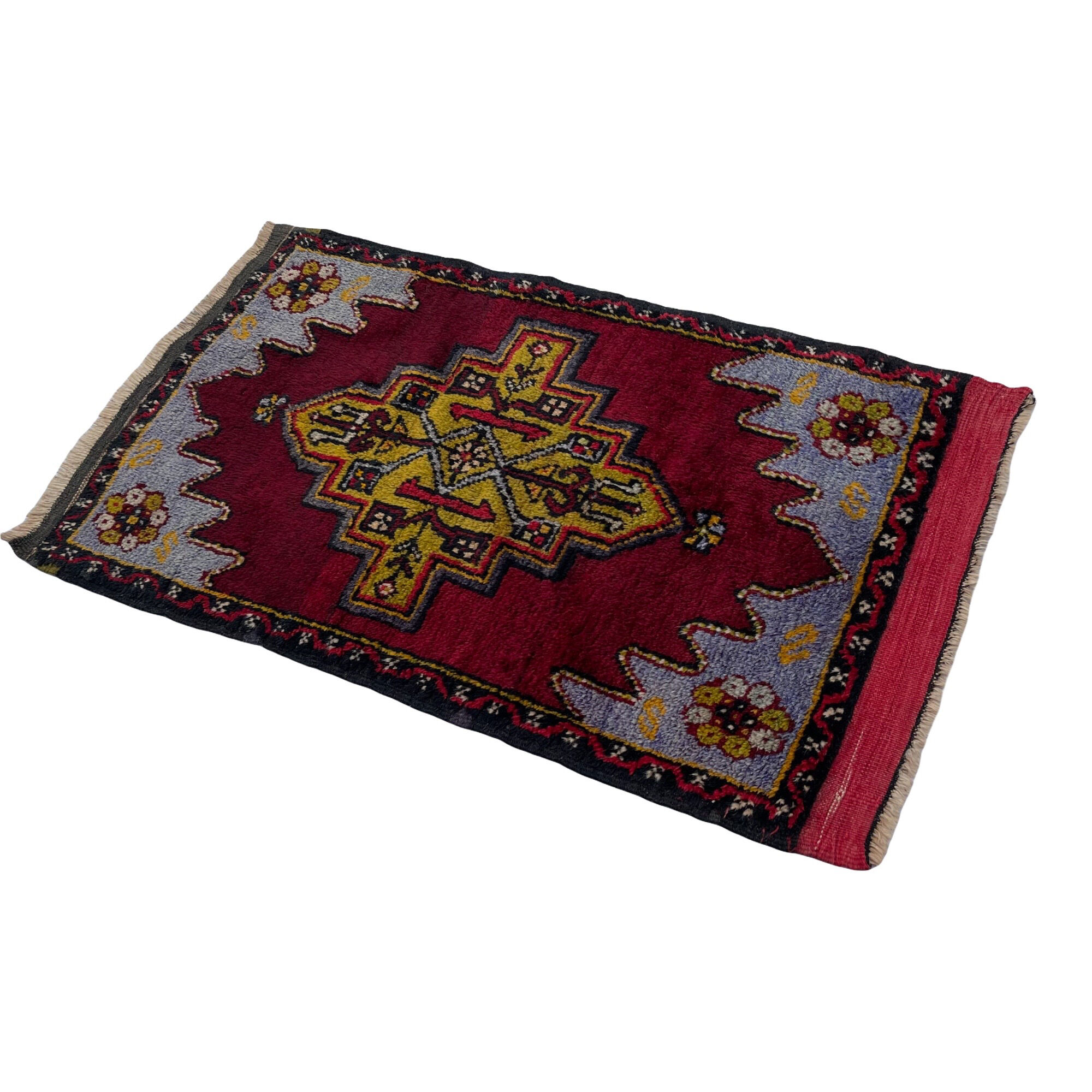 Vintage Turkish Anatolian rug, 100 x 61 cm