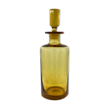 Amber blown glass decanter