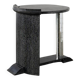 Vintage ebonised oak and mirror mosaic pedestal table