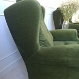 Pair of fringed armchairs