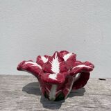 Ceramic teapot with cabbage slip