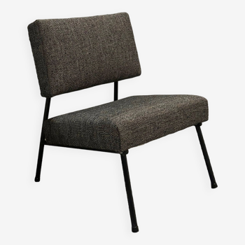 Reupholstered modernist fireside chair