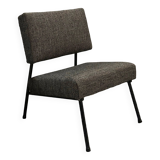 Reupholstered modernist fireside chair
