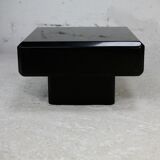 Table basse bois laqué noir, France, circa 1970