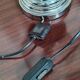 Vintage ceramic table lamp and chrome metal