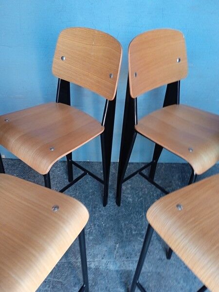 4 vintage design bar top stool