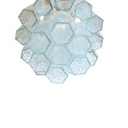 Chandelier with Murano tubes vintage attributed to Venini