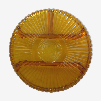 Glass plate with compartments