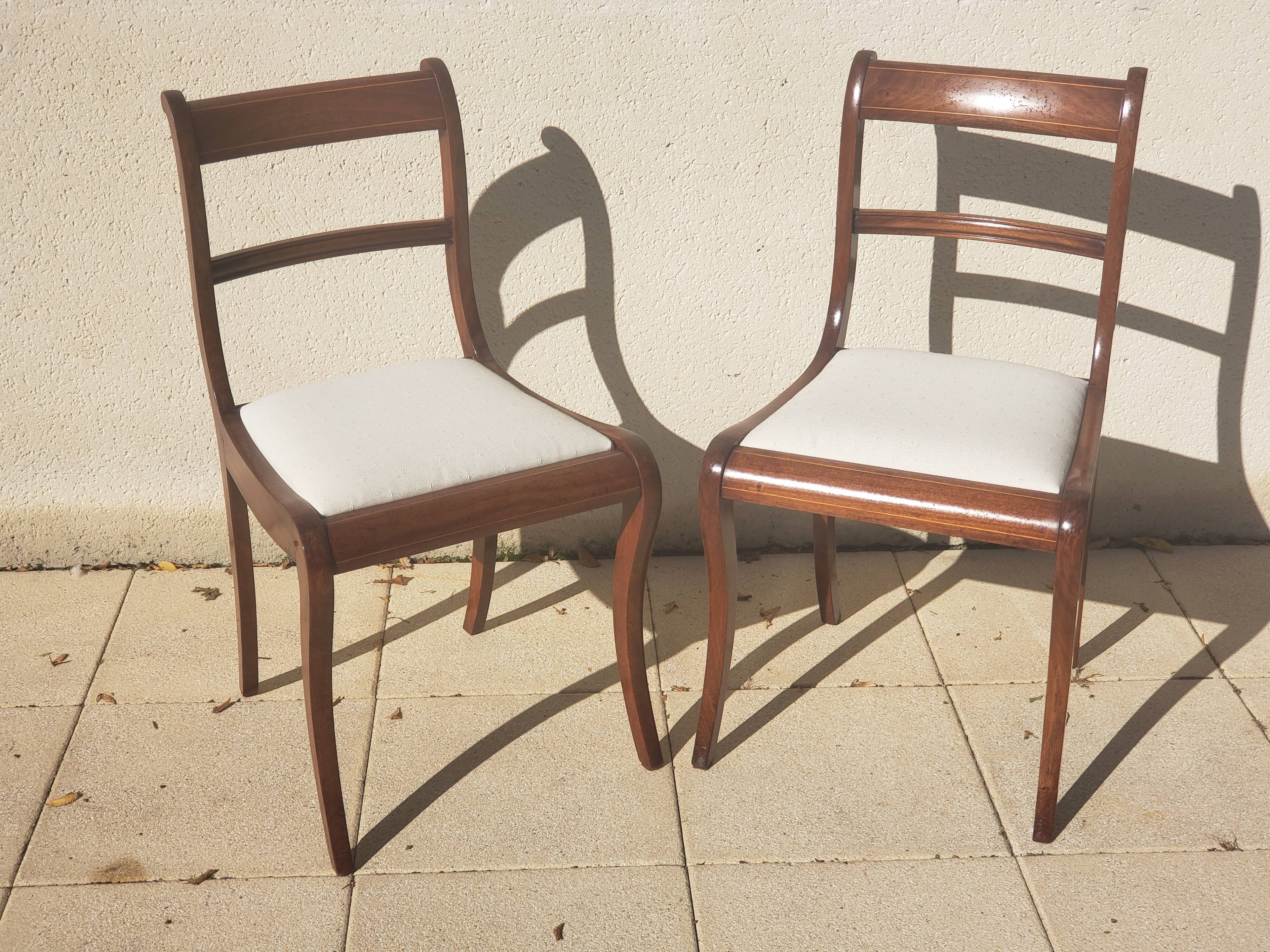 4 Antique Louis Philippe Chairs