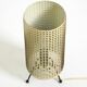 Original 1950s brass tripod table lamp with a perforated metal lampshade