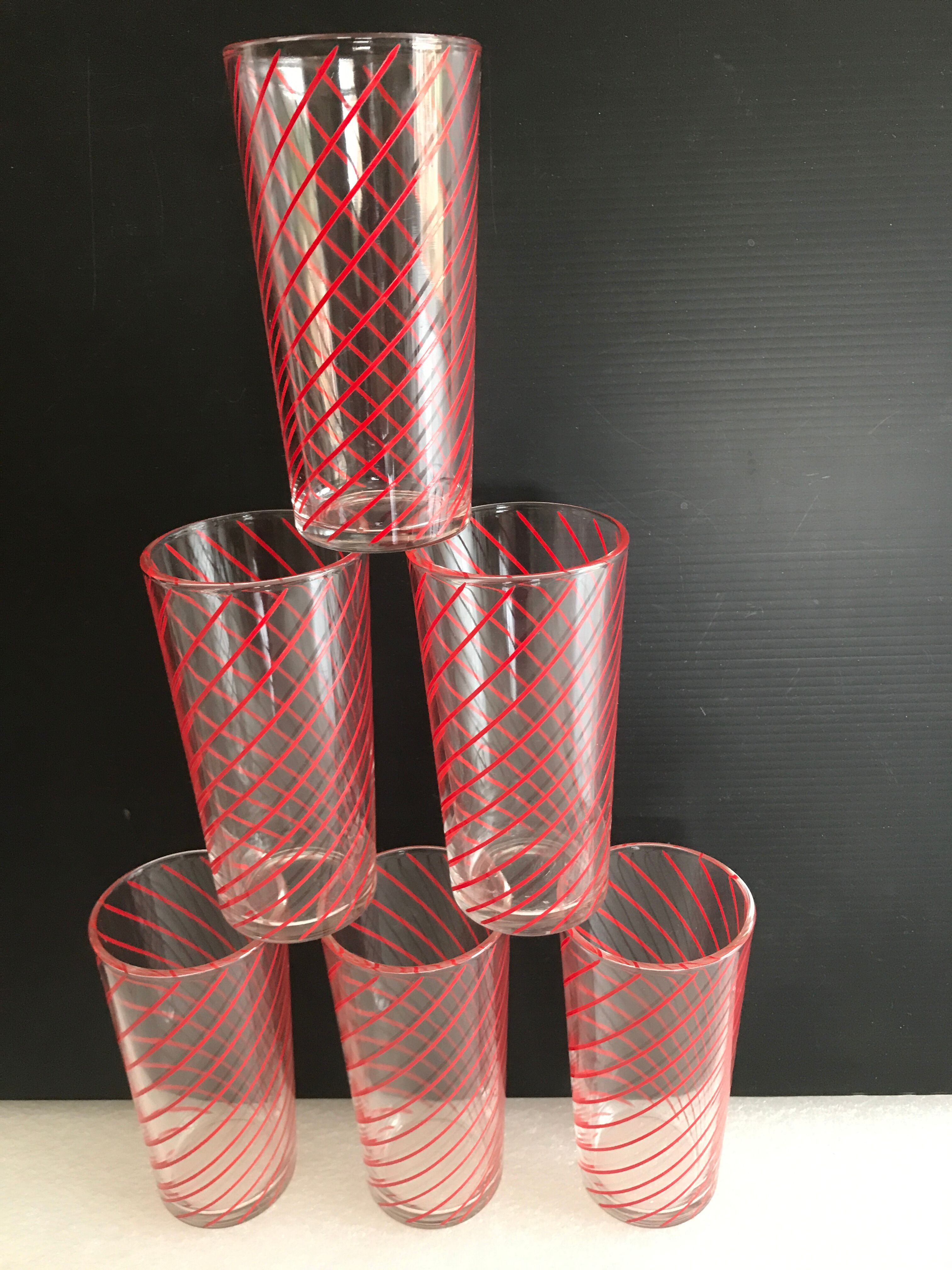 orangeade pitcher service - 6 60s Italy