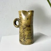 Jacques Blin: Yellow glazed ceramic jug