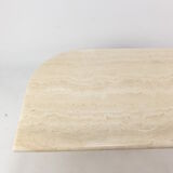 Mid-Century Italian Travertine Coffee Table, 1980s