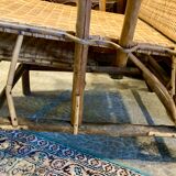 Rattan bamboo chaise longue 1920's