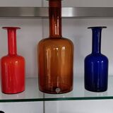 Gul vase by otto brauer - holmegaard kastrup - denmark