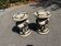 Pair of elephant statues / plant stands for garden / vintage