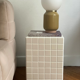Table d'appoint - beige/blanc