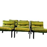 Vintage green modular lounge chair