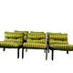 Fauteuil lounge modulaire vintage vert