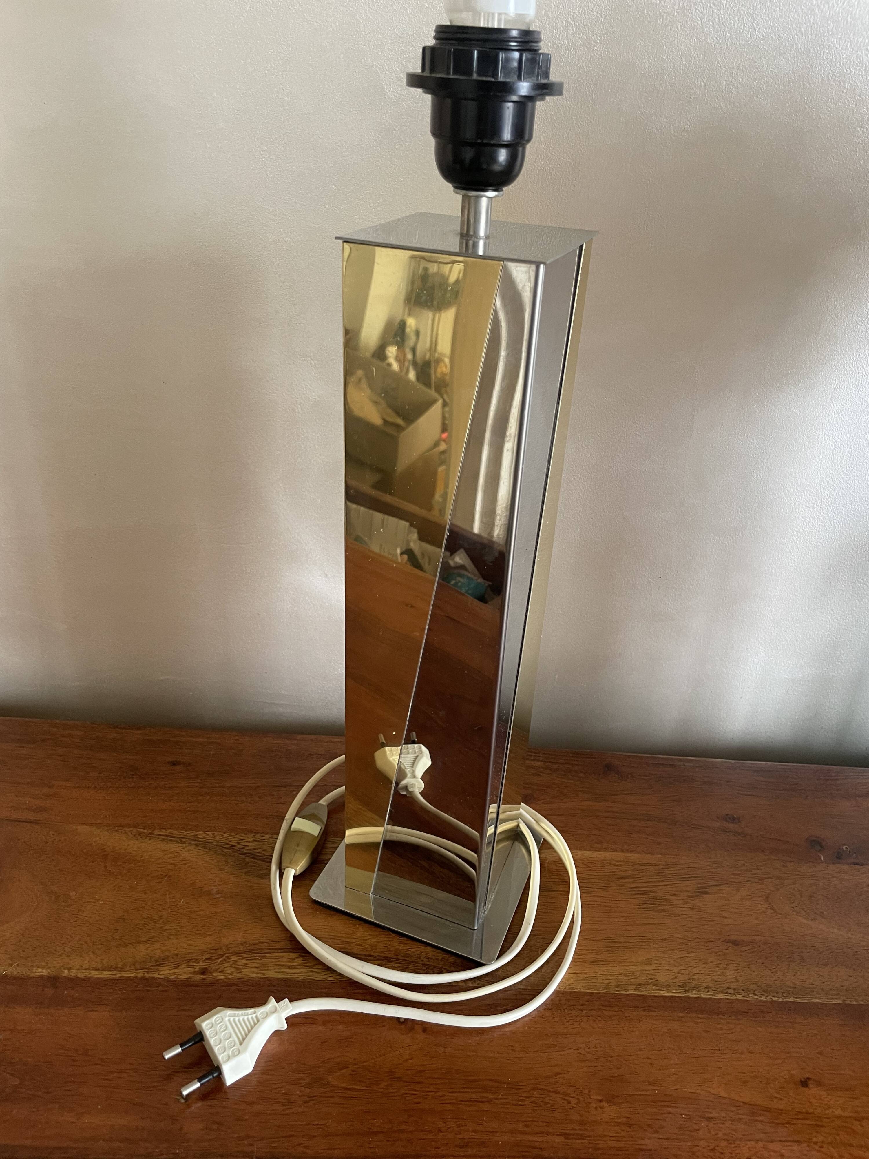 Silver gold designer lamp base