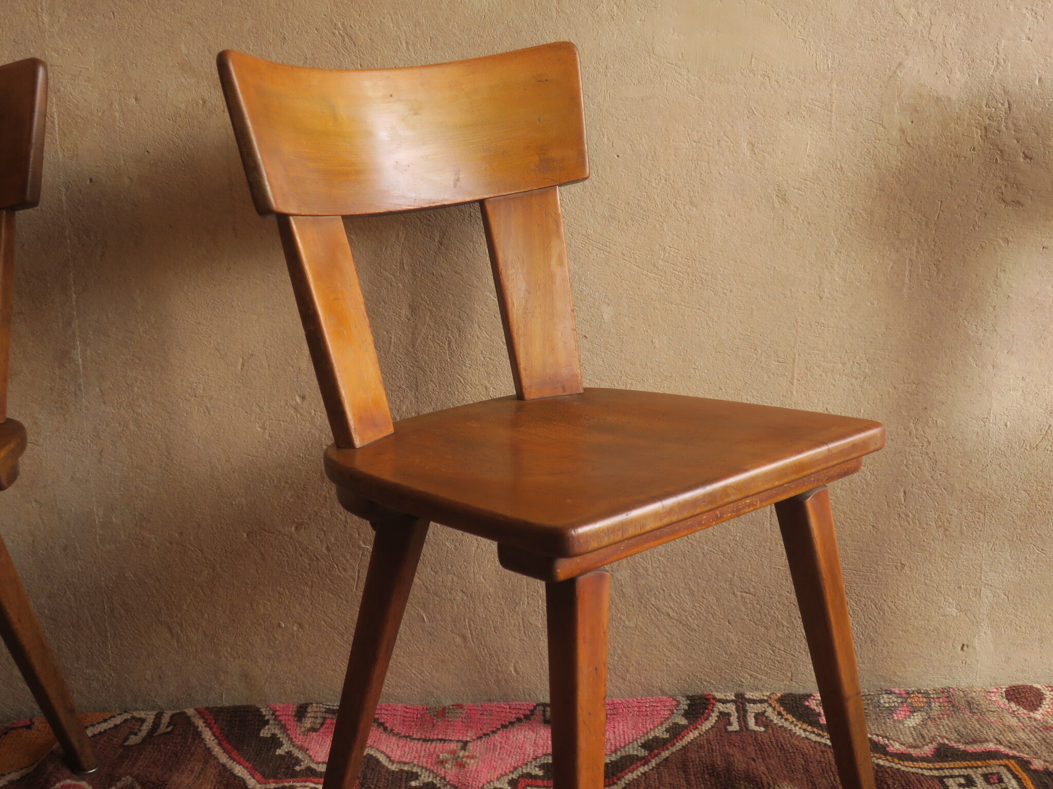 Set of four Brutalist chairs 1940s-1950s