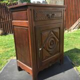 Buffet neo Louis XIII in oak with 1 door and 1 drawer.