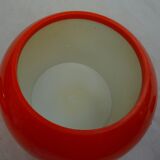 Orange ice bucket, vintage 70s