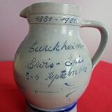 Pichet en grès véritable Betschdorf au sel  Alsace Centenaire Bugatti
