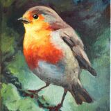 Oil painting on canvas board size 13 x 18 cm